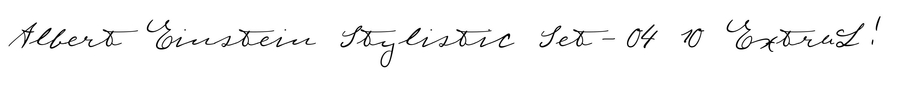Albert Einstein Stylistic Set-04 10 ExtraLight